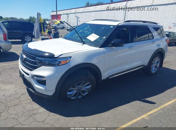 1FMSK8DH3RGA82288 2024 FORD EXPLORER White წინა მარცხენა ხედი სამი მეოთხედიდან