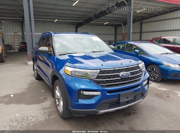 1FMSK8DH4LGA53339 2020 FORD EXPLORER Blue Դիմացի տեսք
