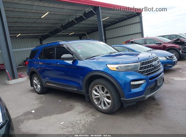 1FMSK8DH4LGA53339 2020 FORD EXPLORER Blue Սալոնի հետևի տեսք