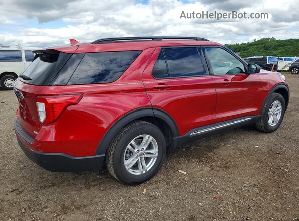 1FMSK8DH4LGB90684 2020 FORD EXPLORER Burgundy Задня права чверть