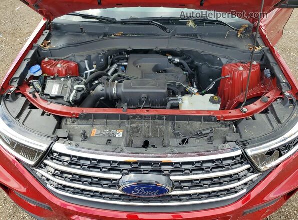 1FMSK8DH4LGB90684 2020 FORD EXPLORER Burgundy Вид підкапотного простору