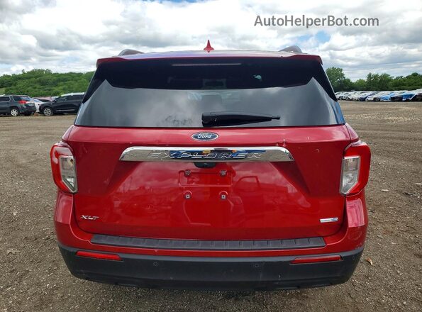 1FMSK8DH4LGB90684 2020 FORD EXPLORER Burgundy Вид ззаду