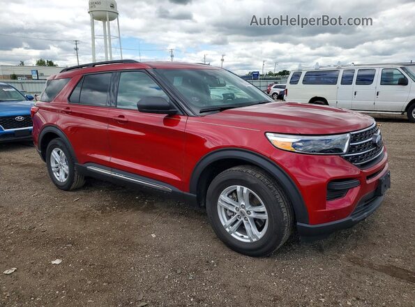 1FMSK8DH4LGB90684 2020 FORD EXPLORER Burgundy Передня права чверть
