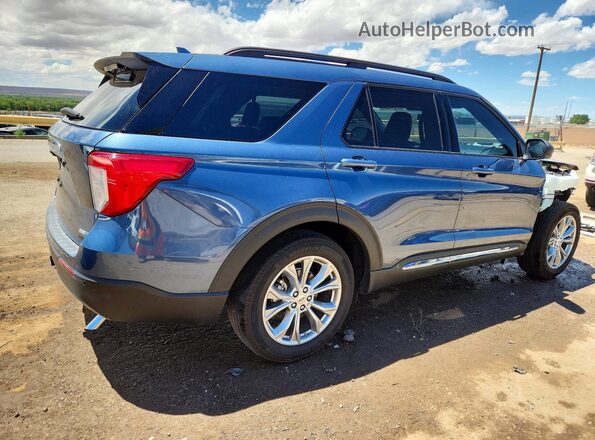 1FMSK8DH4LGC46719 2020 FORD EXPLORER Blue უკანა მარჯვენა