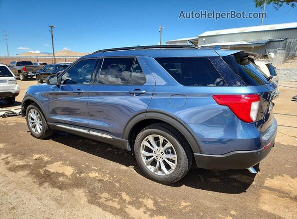 1FMSK8DH4LGC46719 2020 FORD EXPLORER Blue უკანა მარცხენა