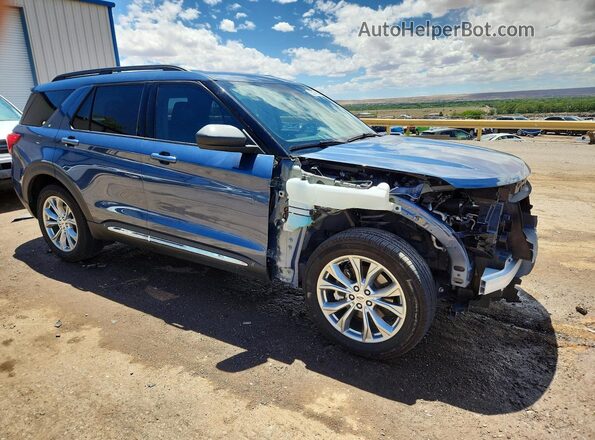 1FMSK8DH4LGC46719 2020 FORD EXPLORER Blue წინა მარჯვენა