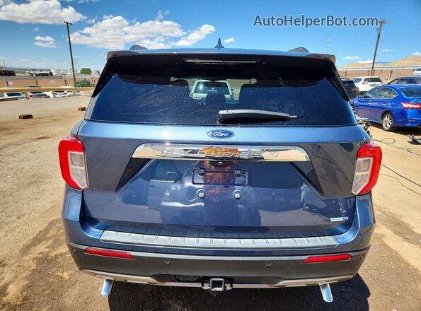 1FMSK8DH4LGC46719 2020 FORD EXPLORER Blue უკანა ხედი