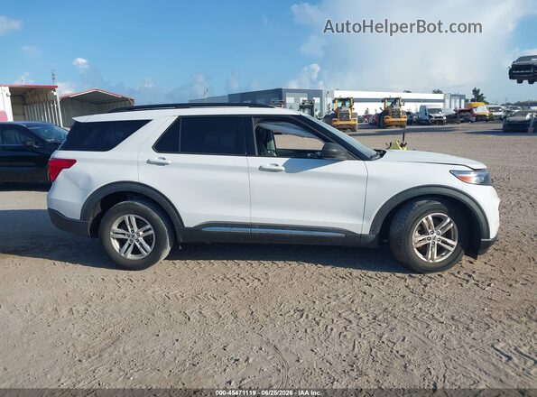 1FMSK8DH4MGA57585 2021 FORD EXPLORER White Widok wnętrza 360 stopni