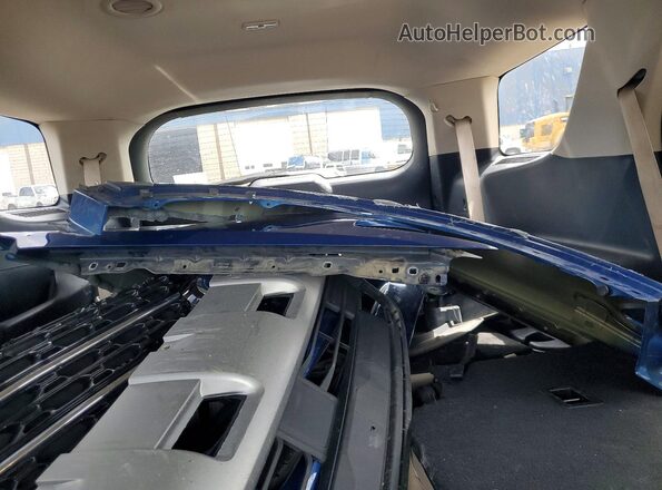 1FMSK8DH4MGA95866 2021 FORD EXPLORER Blue Rear seats view