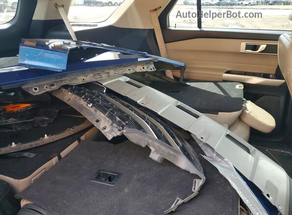 1FMSK8DH4MGA95866 2021 FORD EXPLORER Blue Rear interior view