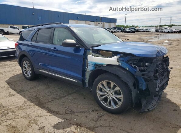 1FMSK8DH4MGA95866 2021 FORD EXPLORER Blue Front right