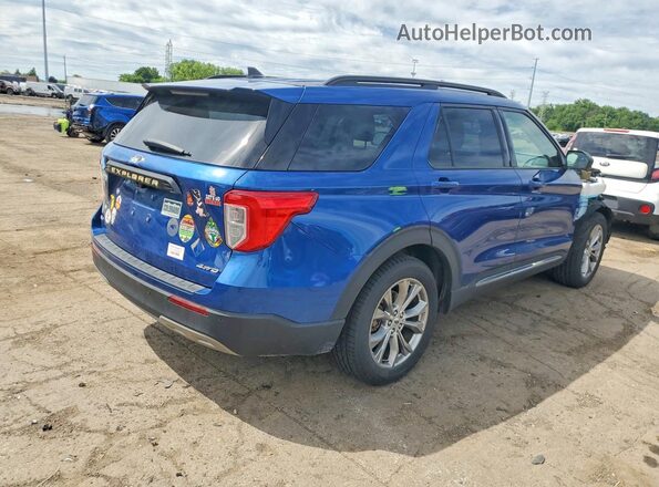 1FMSK8DH4MGA95866 2021 FORD EXPLORER Blue Rear right