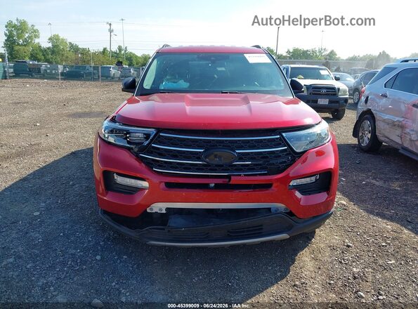 1FMSK8DH4MGB63499 2021 FORD EXPLORER Red Widok zestawu wskaźników
