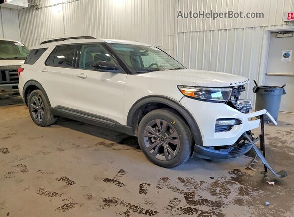 1FMSK8DH4PGC33278 2023 FORD EXPLORER Белый Передняя правая четверть