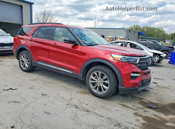 1FMSK8DH4RGA35285 2024 FORD EXPLORER Red Przód prawy