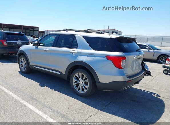 1FMSK8DH5MGA59216 2021 FORD EXPLORER Silver Rear left