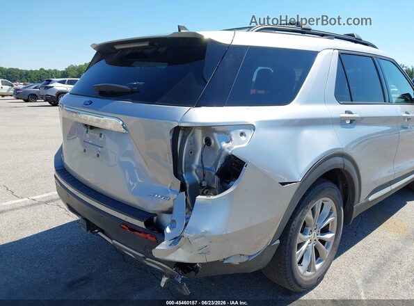 1FMSK8DH5MGA59216 2021 FORD EXPLORER Silver Front view