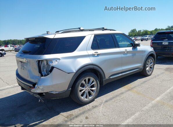 1FMSK8DH5MGA59216 2021 FORD EXPLORER Silver Rear right