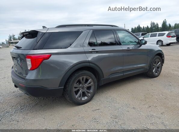 1FMSK8DH5MGA84262 2021 FORD EXPLORER Gray Trasero derecho