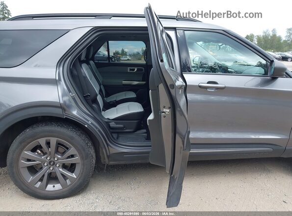 1FMSK8DH5MGA84262 2021 FORD EXPLORER Gray Vista de la etiqueta del VIN