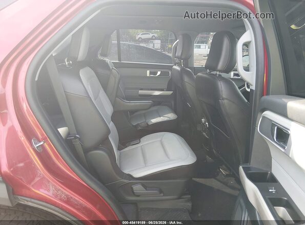 1FMSK8DH5MGB41978 2021 FORD EXPLORER Red Vista de la etiqueta del VIN