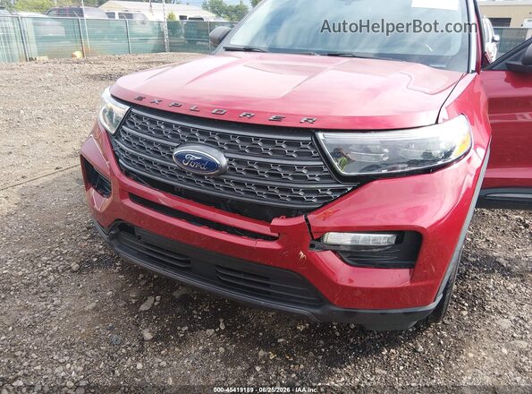 1FMSK8DH5MGB41978 2021 FORD EXPLORER Red Vista frontal