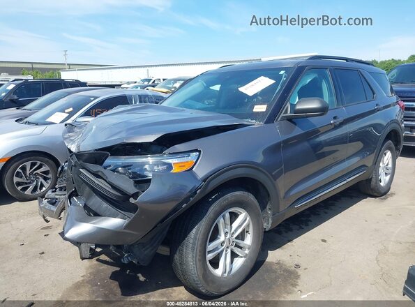 1FMSK8DH5NGA26105 2022 FORD EXPLORER Gray Przód lewy