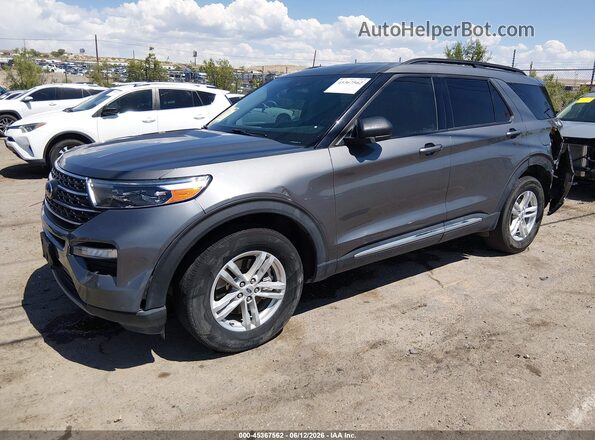 1FMSK8DH5PGB87203 2023 FORD EXPLORER Gray Առջևի ձախ երեք քառորդ տեսարան