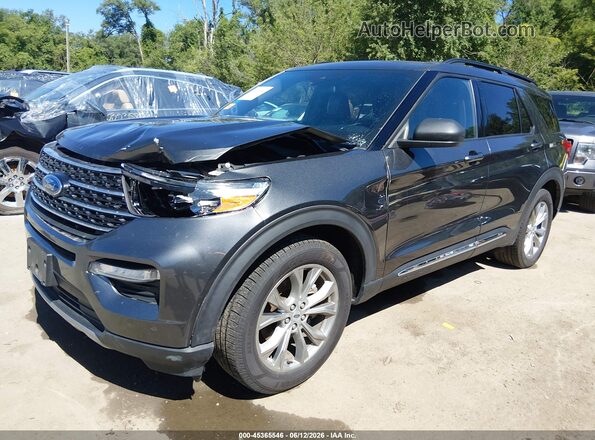 1FMSK8DH6LGA87394 2020 FORD EXPLORER Серый Передняя левая четверть