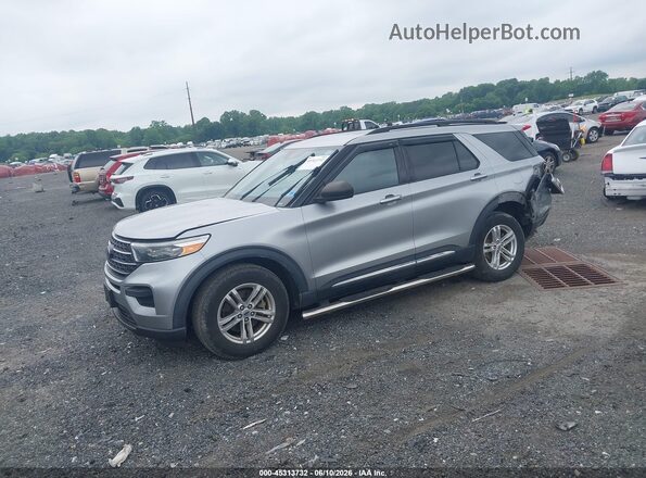 1FMSK8DH6LGB33421 2020 FORD EXPLORER Silver Առջևի ձախ երեք քառորդ տեսարան