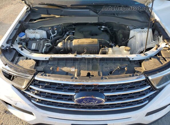 1FMSK8DH6LGC02611 2020 FORD EXPLORER White ძრავის განყოფილების ხედი