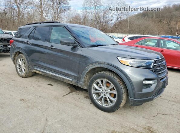 1FMSK8DH6LGC25144 2020 FORD EXPLORER Gray Առջևի աջ