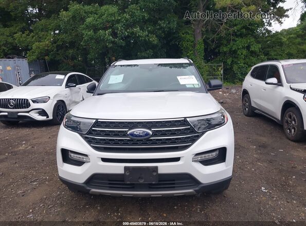 1FMSK8DH6LGC55485 2020 FORD EXPLORER White ხელსაწყოთა პანელის ხედი