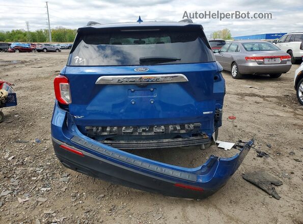 1FMSK8DH6LGC88325 2020 FORD EXPLORER Blue Rear view
