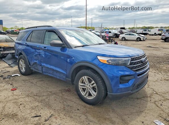 1FMSK8DH6LGC88325 2020 FORD EXPLORER Blue Front right
