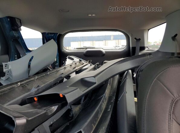 1FMSK8DH6LGC88325 2020 FORD EXPLORER Blue Rear seats view
