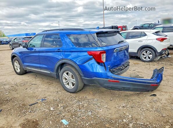 1FMSK8DH6LGC88325 2020 FORD EXPLORER Blue Rear left