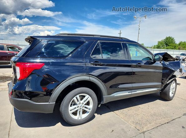 1FMSK8DH6MGB66601 2021 FORD EXPLORER Black Tył prawy
