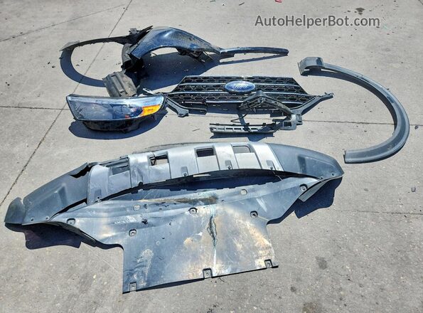 1FMSK8DH6MGB66601 2021 FORD EXPLORER Black Widok naklejki z numerem VIN