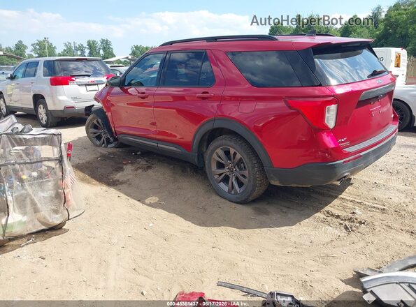 1FMSK8DH6NGA04548 2022 FORD EXPLORER Red Задня ліва чверть