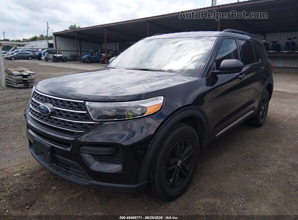 1FMSK8DH6NGB66485 2022 FORD EXPLORER Black Передня ліва чверть