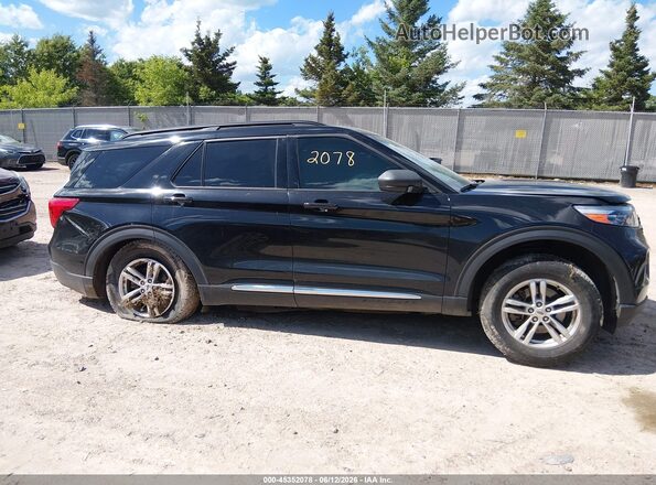 1FMSK8DH6NGC05351 2022 FORD EXPLORER Black Rear interior view