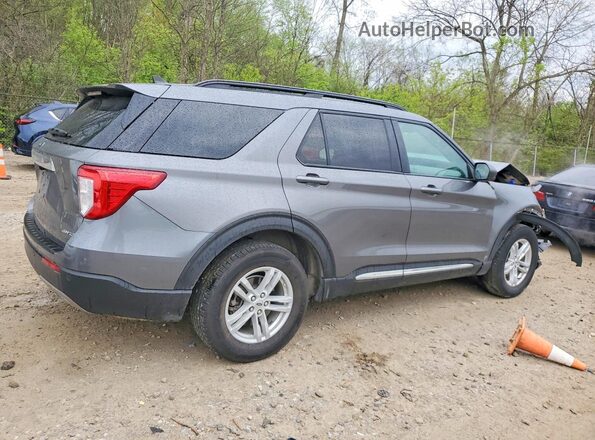 1FMSK8DH6PGB10596 2023 FORD EXPLORER Серебряный Задняя правая четверть