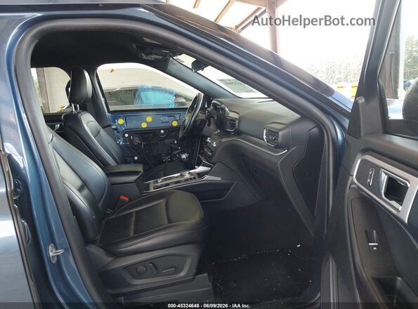 1FMSK8DH7LGA17919 2020 FORD EXPLORER Blue Вид салону спереду