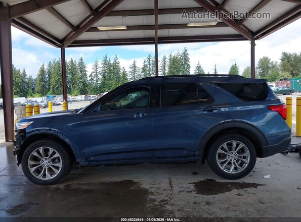 1FMSK8DH7LGA17919 2020 FORD EXPLORER Blue Панорамний вид салону 360°