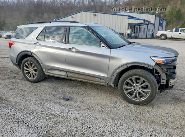 1FMSK8DH7LGC88916 2020 FORD EXPLORER Серебряный Передняя правая четверть