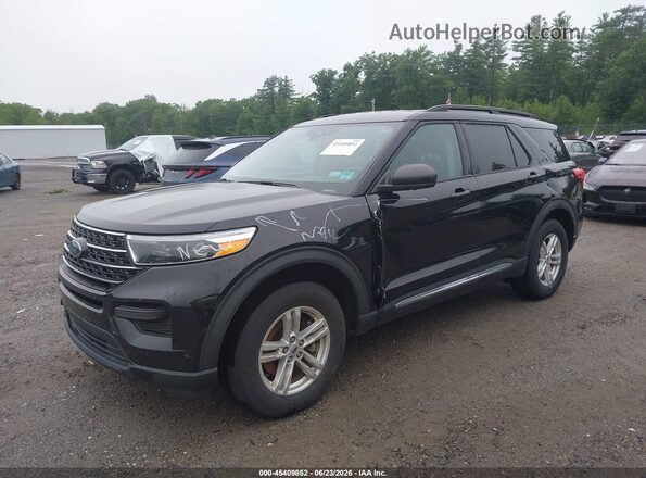 1FMSK8DH7MGA53532 2021 FORD EXPLORER Black Առջևի ձախ երեք քառորդ տեսարան