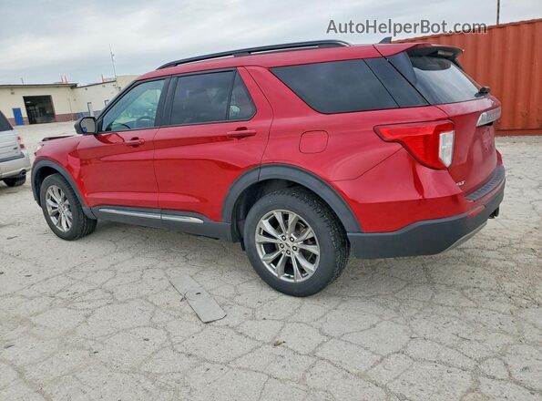 1FMSK8DH7MGA58567 2021 FORD EXPLORER Red Հետևի ձախ