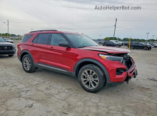 1FMSK8DH7MGA58567 2021 FORD EXPLORER Red Առջևի աջ