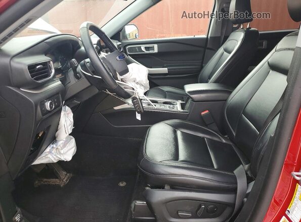 1FMSK8DH7MGA58567 2021 FORD EXPLORER Red Սալոնի դիմացի տեսք